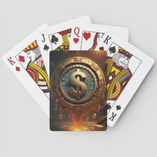 Smälter Poker Chip-uppspelningskort Casinokort