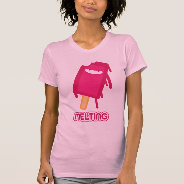 Smälter Popsicle Kawaii Tee Shirt (Framsida)