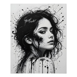 Smälter Porträtt-skift Perfect Poster