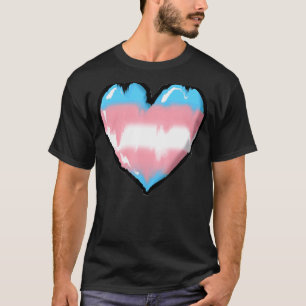 Smälter Pridet Transgender Heart Trans T Shirt