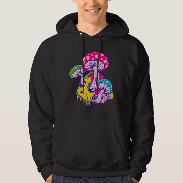 Smälter Psychedelic Skull Hoodie (Framsida)