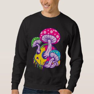 Smälter Psychedelic Skull Lång Ärmad Tröja