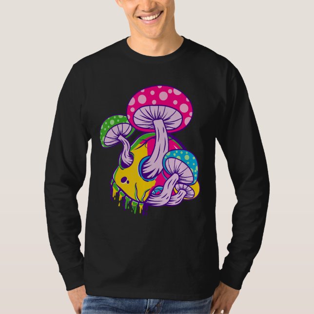 Smälter Psychedelic Skull T Shirt (Framsida)