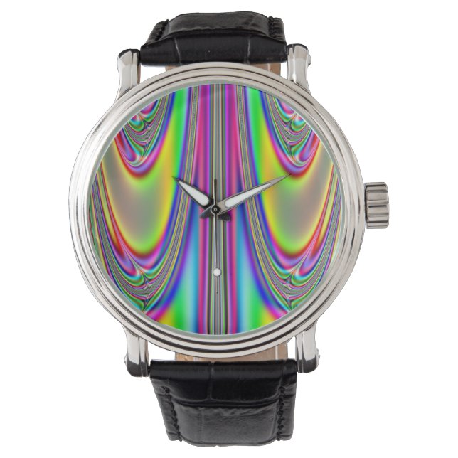 Smälter Rainbow Fractal Watch Armbandsur (Framsida)