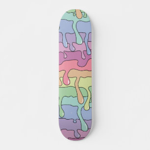 Smälter regnbåge med gregat mini skateboard bräda 18,5 cm