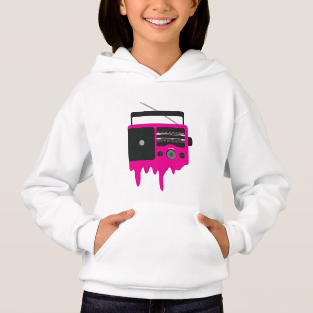 Smälter Rosa Radio T Shirt (Framsida)