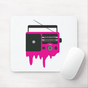 Smälter Rosa Retro-radio Musmatta