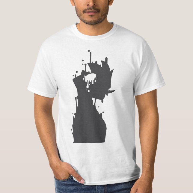 Smälter Shadow Boy Anime Tee T-Shirt Design (Framsida)