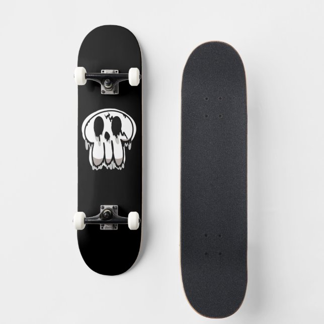 Smälter Skull Mini Skateboard Bräda 18,5 Cm (Framsida)