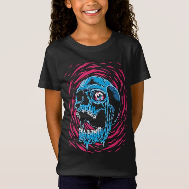 Smälter Skull: Psykedelisk skräckupplevelse T Shirt (Framsida)