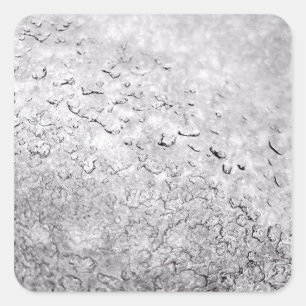 Smälter Snö Fyrkantigt Klistermärke