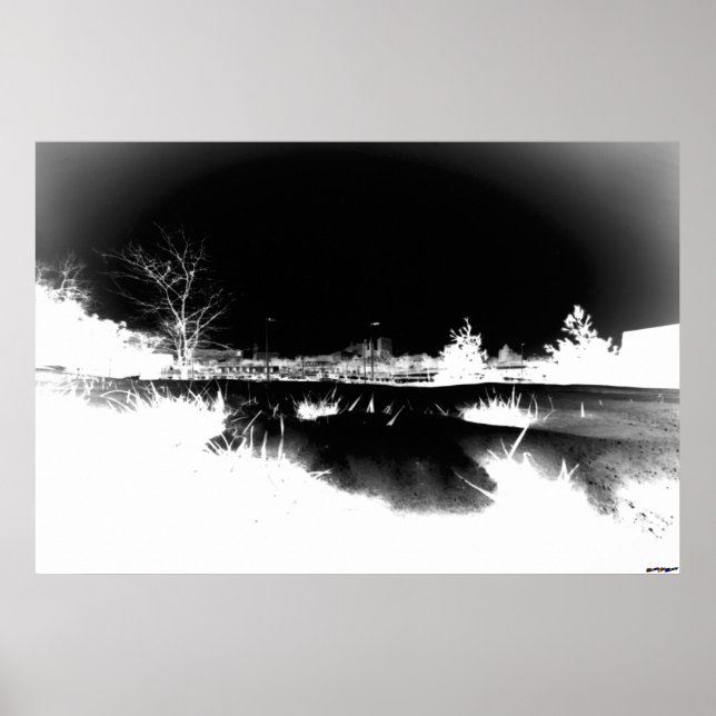 SMÄLTER SNÖ - NEGATIV POSTER (Framsidan)