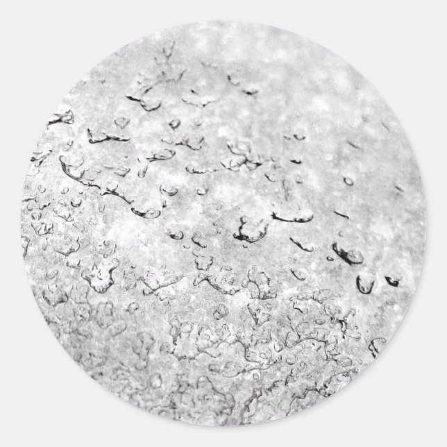 Smälter Snö Runt Klistermärke (Framsida)