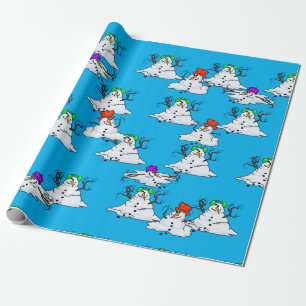 Smälter Snögubbar - julklapp Presentpapper