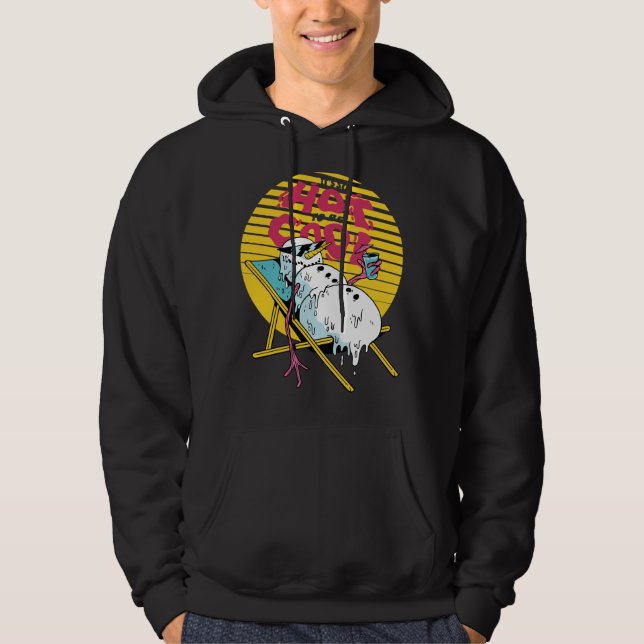 Smälter Snögubbe så att hetten blir coola Hoodie (Framsida)