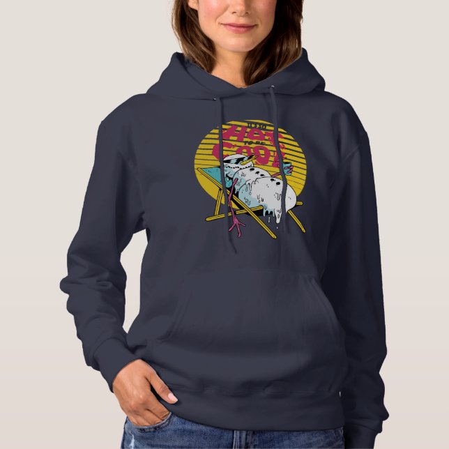 Smälter Snögubbe så att hetten blir coola T Shirt (Framsida)
