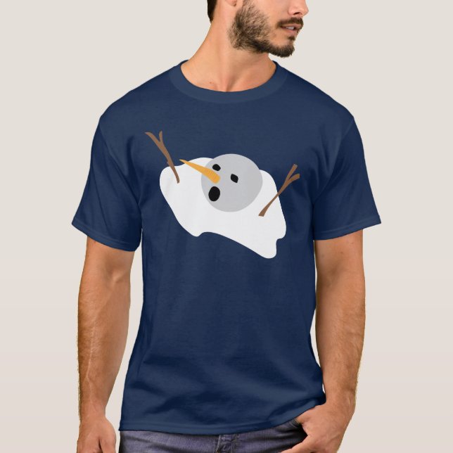 Smälter snögubbe tee shirt (Framsida)