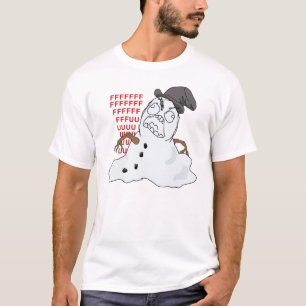 Smälter snögubbeursinneMeme skjorta Tee
