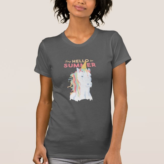 Smälter Summer Unicorn T Shirt (Framsida)