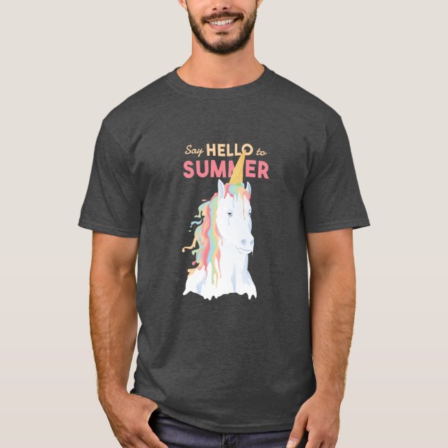 Smälter Summer Unicorn T Shirt (Framsida)