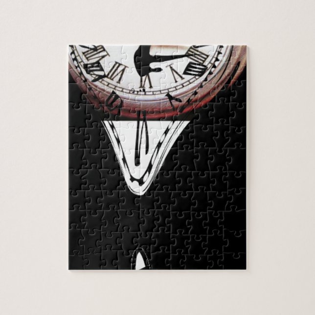 Smälter tar tid på overklig konstsvartvit pussel (Vertikal)