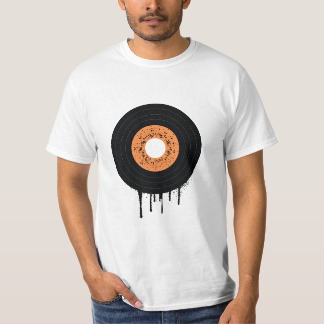 Smälter vinyl-LP-post T Shirt (Framsida)