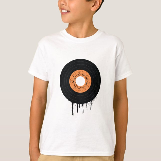 Smälter vinyl-LP-post T Shirt (Framsida)