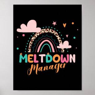 Smältning Manager Efter skolans dagvårdsleverantör Poster