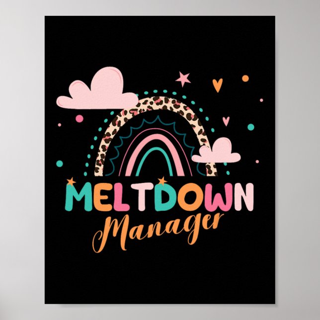 Smältning Manager Efter skolans dagvårdsleverantör Poster (Framsidan)