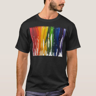 Smältt Crayon på canvass Tröja
