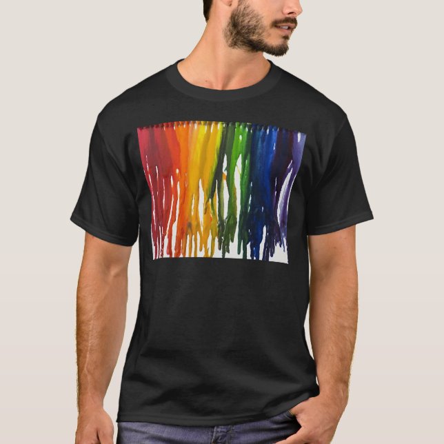 Smältt Crayon på canvass Tröja (Framsida)