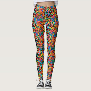 Smältt kritordamasker leggings