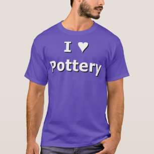 SMandH 1173 I Kärlek Heart Pottery T Shirt