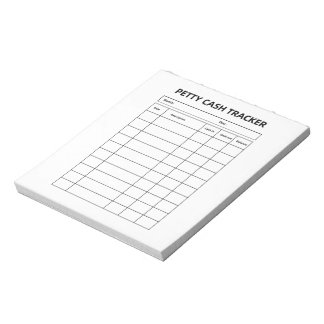Småpengar Tracker Notepad Anteckningsblock