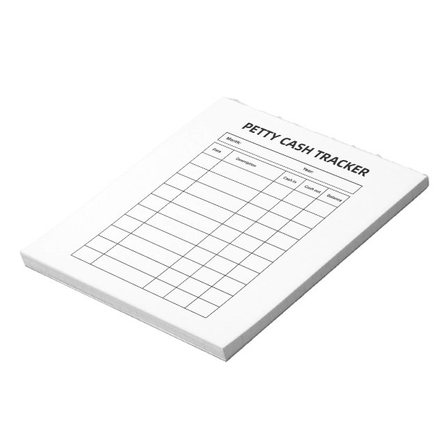 Småpengar Tracker Notepad Anteckningsblock (Roterad)
