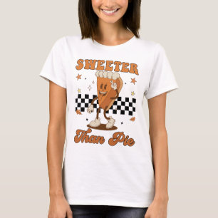 Småpojke Thanksgiving Sötare än paj Rollig Ki T Shirt