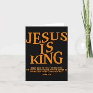 Småpojken Jesus är kung Kamouflage Kristet Gud Son Kort