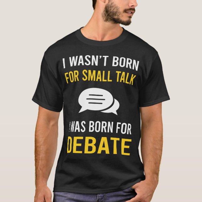 Småpratdebatt T Shirt (Framsida)