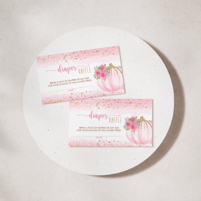 Småpumpkin Blommigt Flicka-kupongkort Visitkort (Skapare uppladdad)