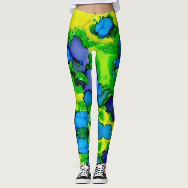Smaragd Bliss Leggings (Framsida)
