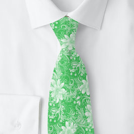 Smaragd Blommig Batik Slips