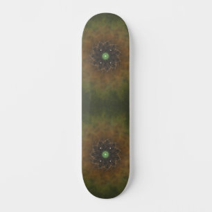 Smaragd Cosmic Mandala Explosion Mini Skateboard Bräda 18,5 Cm