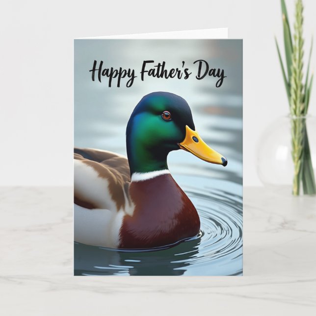 Smaragd Fars Dag Fågel Kort (Framsida)