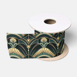Smaragd och guld 1920-tals Art Deco-tema brett