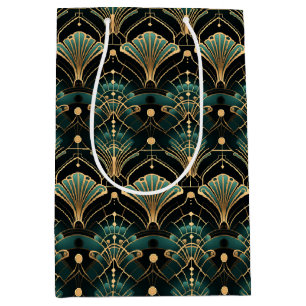 Smaragd och guld Art Deco-inspirerad