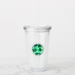 Smaragd och pärlor take away mugg