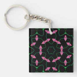 Smaragd- och rosa kalejdoskop