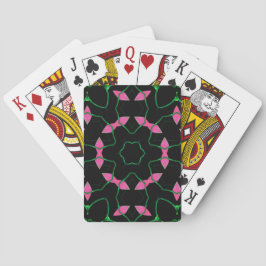 Smaragd och rosa kalejdoskop casinokort