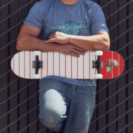 Smaragd röd returadress mini skateboard bräda 18,5 cm