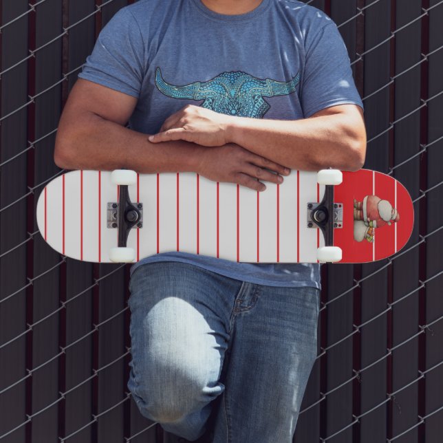 Smaragd röd returadress mini skateboard bräda 18,5 cm (Utomhus 3)